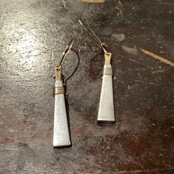 Dangly silver earrings - Picture 7 of 10